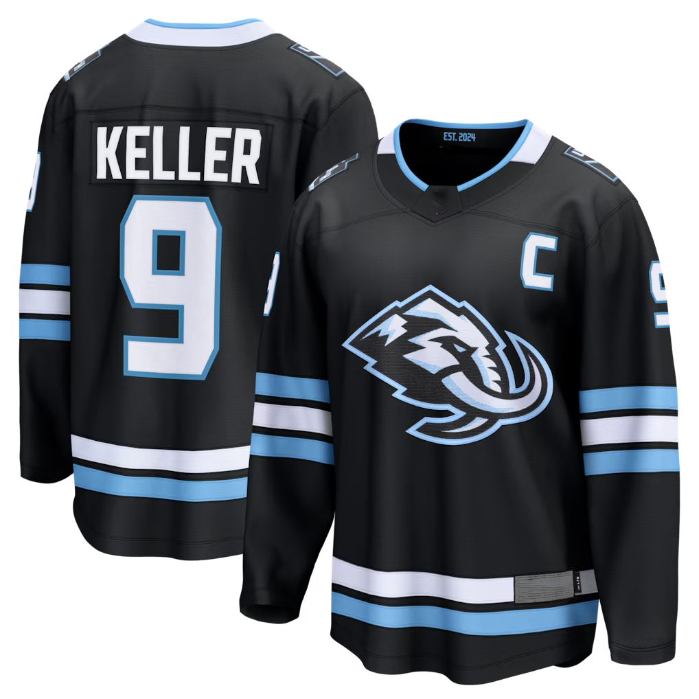 MATTH U.Mammoth #9 Clayton Keller Black Home Breakaway Jerseys