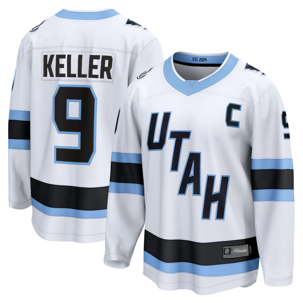 MATTH U.Mammoth #9 Clayton Keller White Away Breakaway Player Jerseys