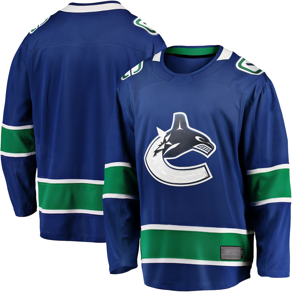 MATTH V.Canucks Blue Home Team Breakaway Jerseys