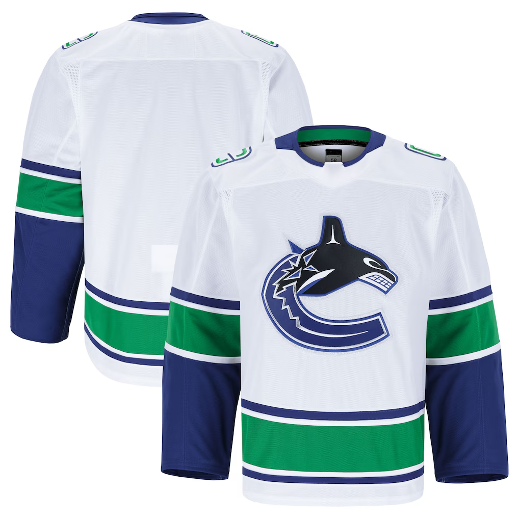 MATTH V.Canucks White Away Authentic Pro Jerseys
