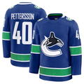 MATTH V.Canucks #40 Elias Pettersson Blue Home Premium Jerseys