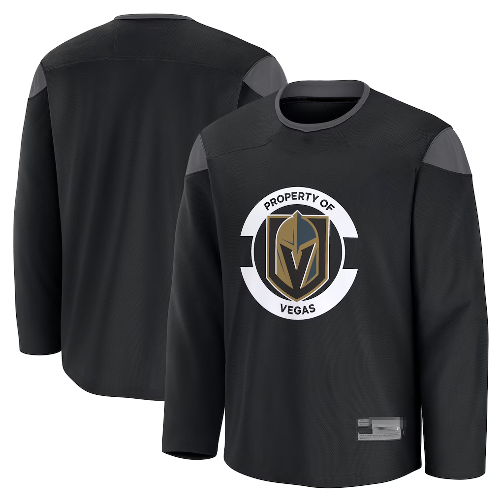 MATTH V.Golden Knights Black Practice Jerseys