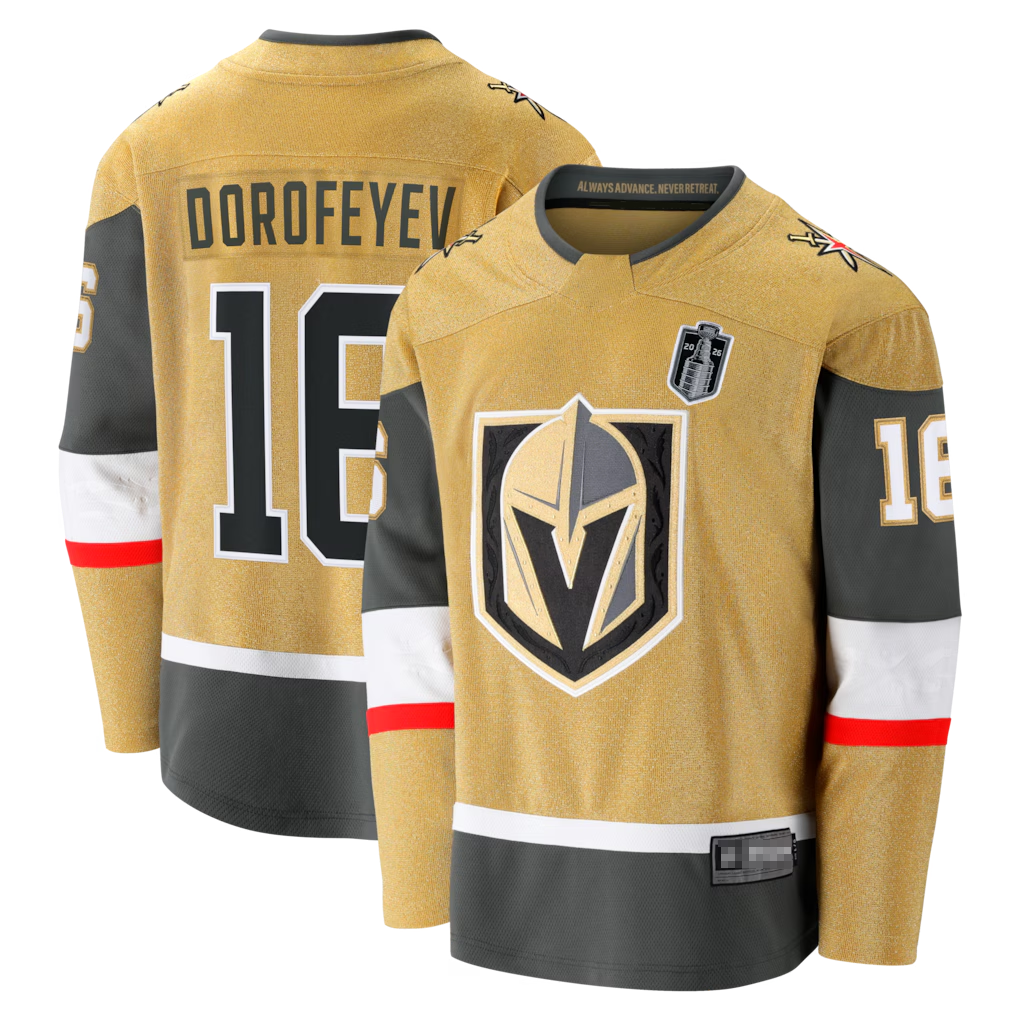MATTH V.Golden Knights #16 Pavel Dorofeyev Gold 2026 Stanley Cup Final Breakaway Jerseys