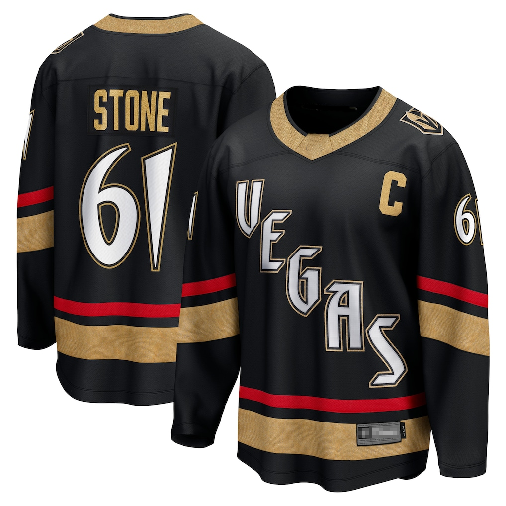 MATTH V.Golden Knights #61 Mark Stone Black Special Edition 2.0 Breakaway Player Jerseys