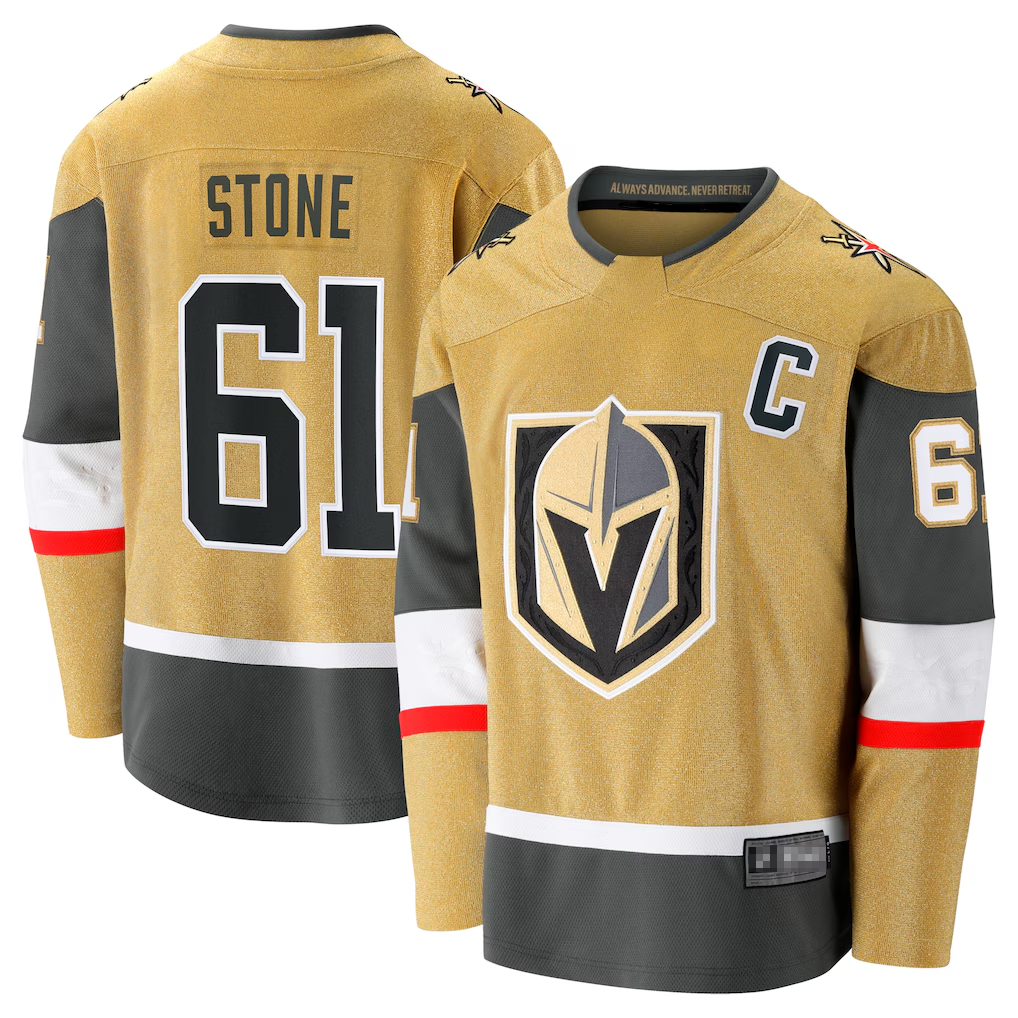 MATTH V.Golden Knights #61 Mark Stone Gold Home Breakaway Jerseys