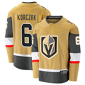 MATTH V.Golden Knights #6 Kaedan Korczak Gold Home Breakaway Jerseys