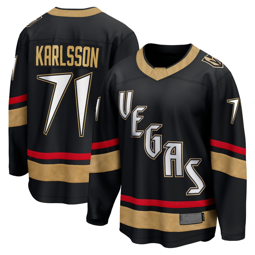 MATTH V.Golden Knights #71 William Karlsson Black Special Edition 2.0 Breakaway Player Jerseys