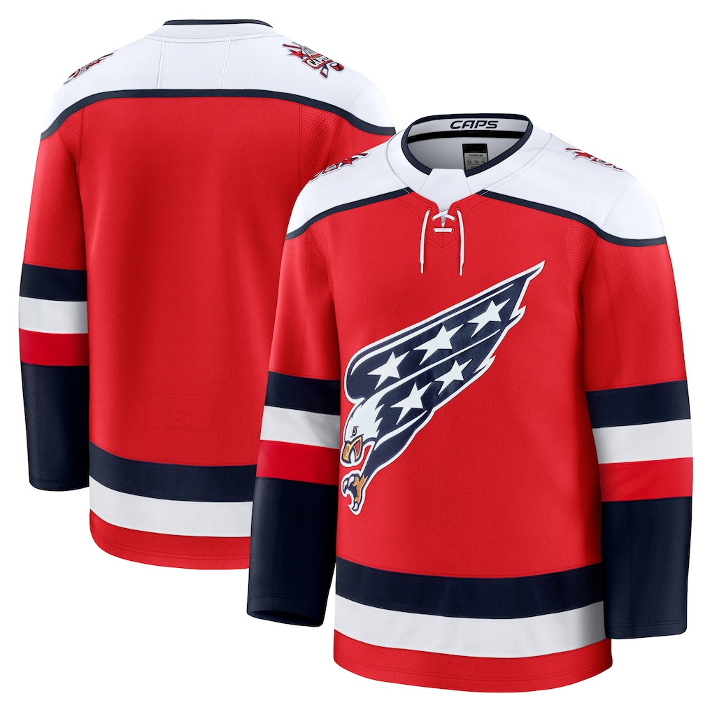 MATTH W.Capitals Red Alternate Premium Jerseys