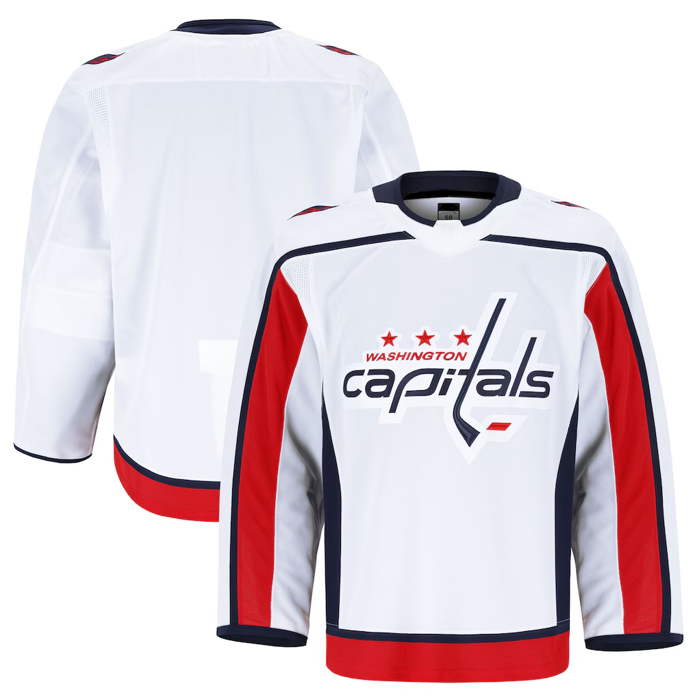 MATTH W.Capitals White Away Authentic Pro Jerseys