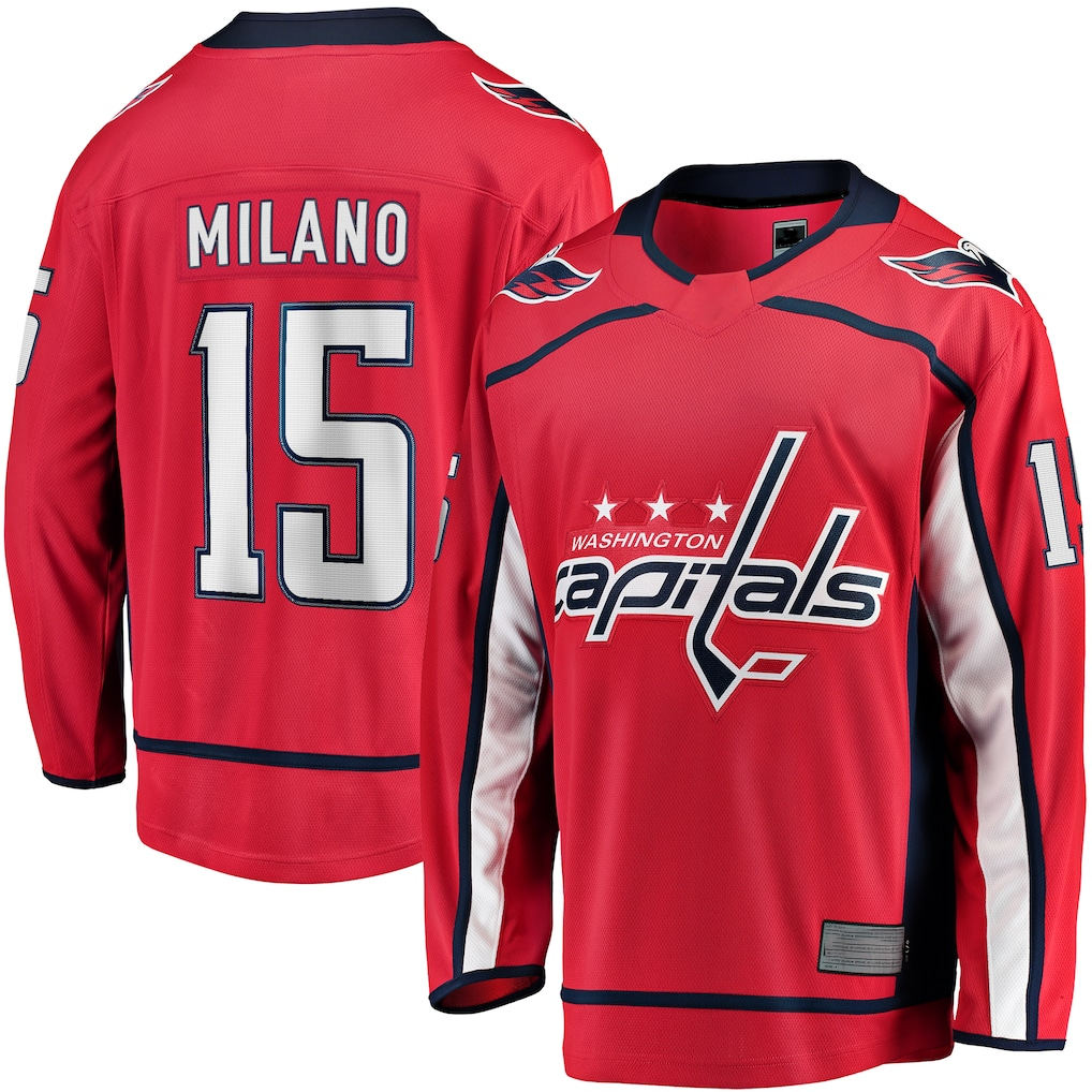 MATTH W.Capitals #15 Sonny Milano Red Home Breakaway Jerseys