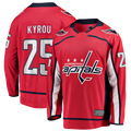 MATTH W.Capitals #25 Jordan Kyrou Red Home Breakaway Jerseys