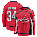 MATTH W.Capitals #34 Justin Sourdif Red Home Breakaway Jerseys
