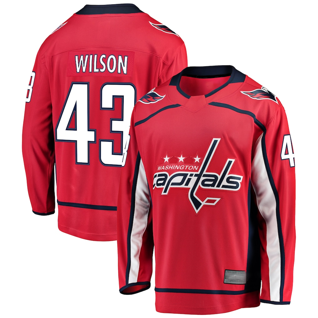MATTH W.Capitals #43 Tom Wilson Red Home Breakaway Player Jerseys