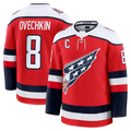 MATTH W.Capitals #8 Alexander Ovechkin Red Alternate Premium Player Jerseys