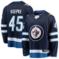 MATTH W.Jets #45 Cole Koepke Navy Home Breakaway Jerseys