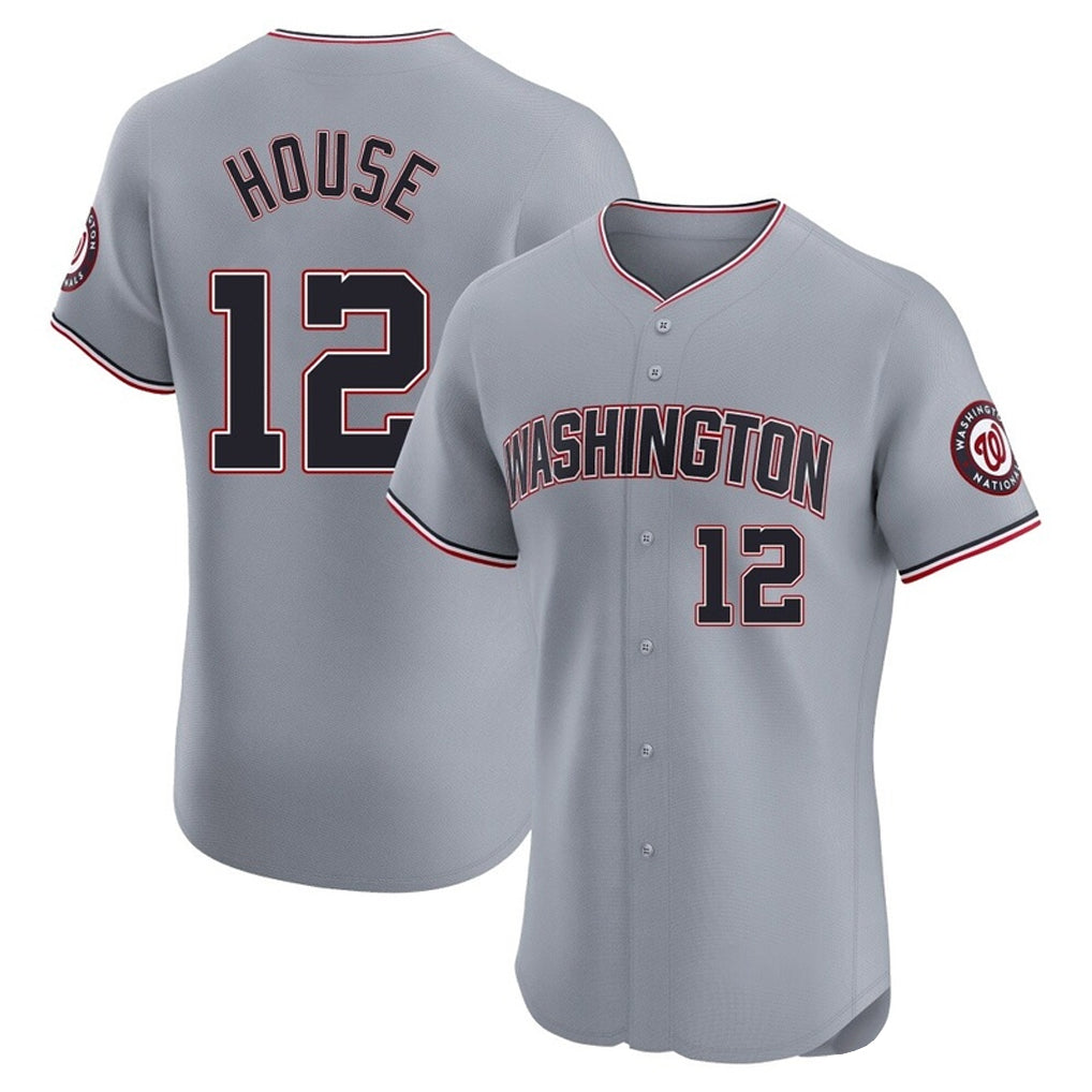 MATTH W.Nationals #12 Brady House Player Gray City Connect Elite Alternate Stitched Jerseys