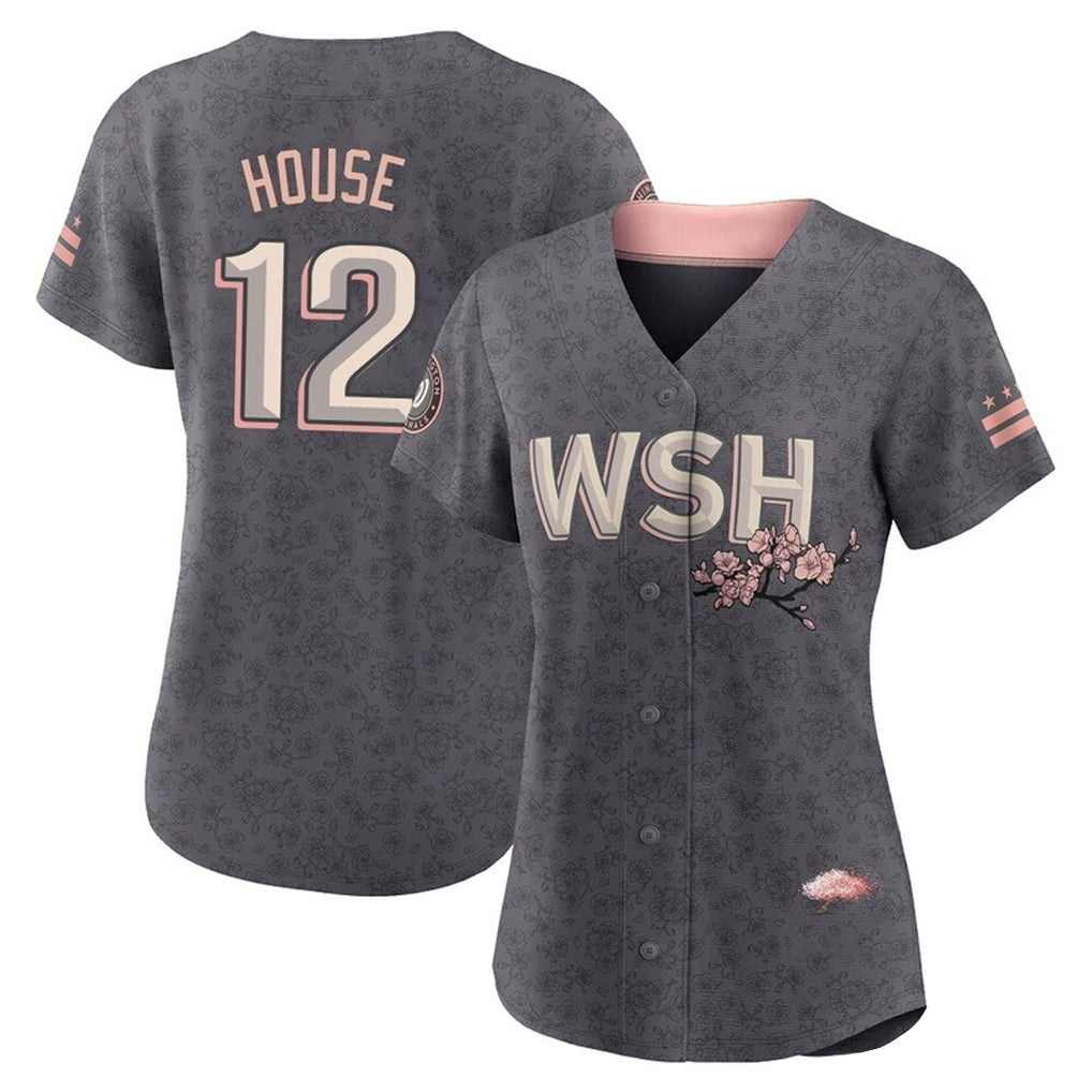 MATTH W.Nationals #12 Brady House Player Gray City Connect Stitched Jerseys
