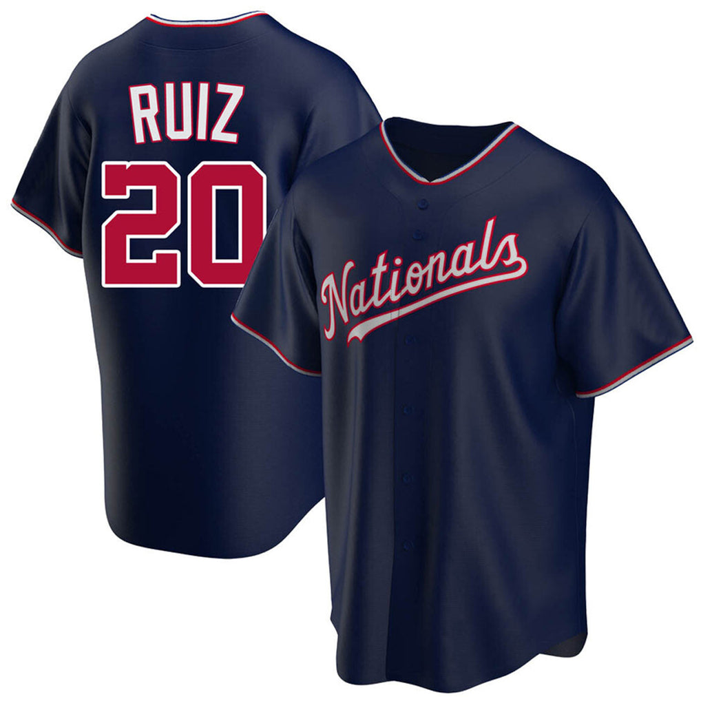MATTH W.Nationals #20 Keibert Ruiz Player Navy Replica Game Stitched Jerseys