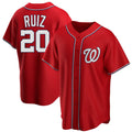 MATTH W.Nationals #20 Keibert Ruiz Player Red Home Alternate Replica Jerseys
