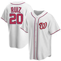MATTH W.Nationals #20 Keibert Ruiz Player White Game Stitched Jerseys