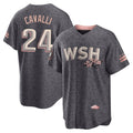 MATTH W.Nationals #24 Cade Cavalli Player Gray City Connect Stitched Jerseys