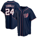 MATTH W.Nationals #24 Cade Cavalli Player Navy Blue Replica Game Stitched Jerseys