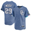 MATTH W.Nationals #29 James Wood Player Blue Limited City Connect Stitched Jerseys