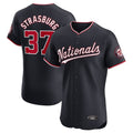 MATTH W.Nationals #37 Stephen Strasburg Player Navy Elite Stitched Jerseys