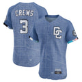 MATTH W.Nationals #3 Dylan Crews Player Blue City Connect Elite Stitched Jerseys