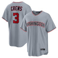MATTH W.Nationals #3 Dylan Crews Player Gray Alternate Game Stitched Jerseys