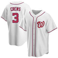 MATTH W.Nationals #3 Dylan Crews Player White Game Replica Stitched Jerseys