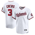 MATTH W.Nationals #3 Dylan Crews Player White Limited Replica Stitched Jerseys
