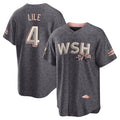 MATTH W.Nationals #4 Daylen Lile Player Charcoal City Connect Limited Stitched Jerseys