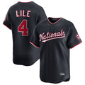 MATTH W.Nationals #4 Daylen Lile Player Navy Alternate Limited Replica Stitched Jerseys