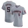 MATTH W.Nationals #5 CJ Abrams Player Gray Elite Road Replica Stitched Jerseys