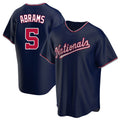 MATTH W.Nationals #5 CJ Abrams Player Navy Blue Replica Game Stitched Jerseys