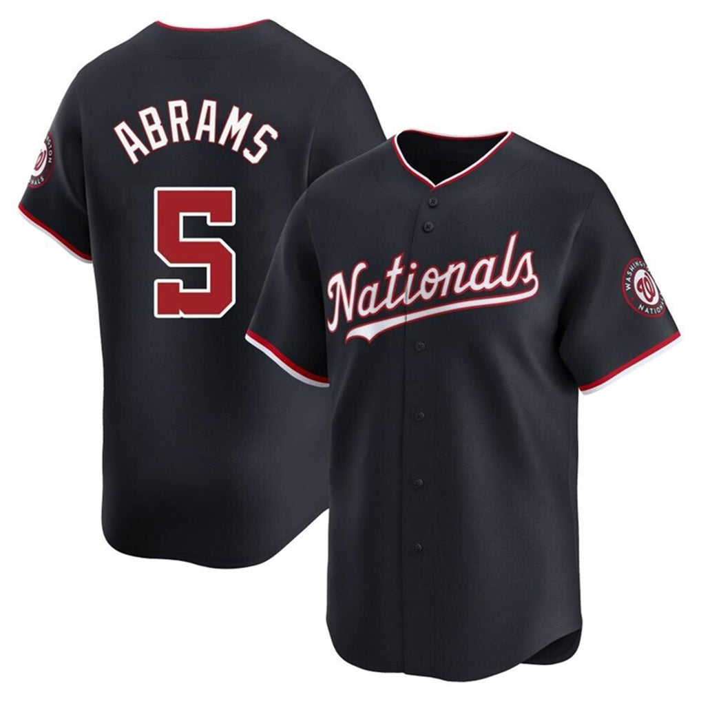 MATTH W.Nationals #5 CJ Abrams Player Navy Blue Replica Stitched Jerseys