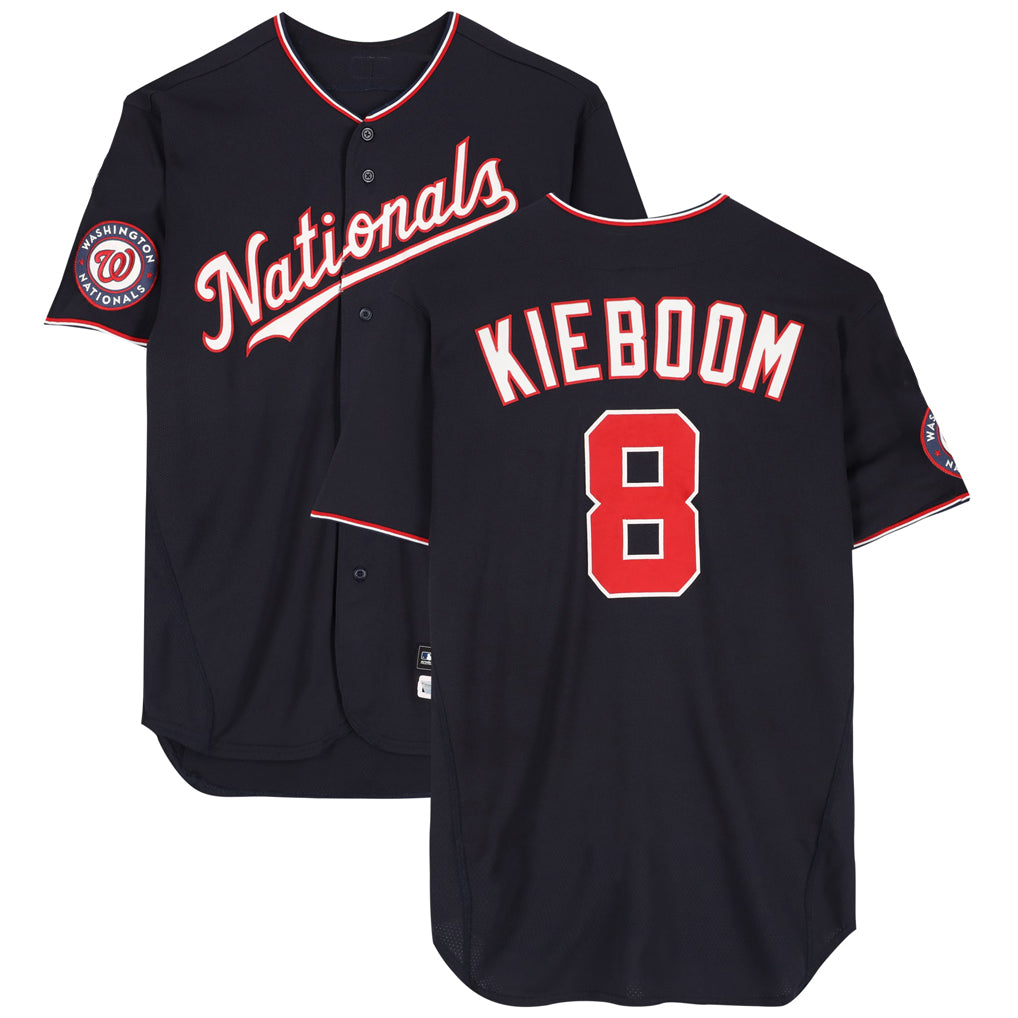MATTH W.Nationals #8 Carter Kieboom Player Navy Home Game Stitched Jerseys