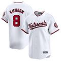 MATTH W.Nationals #8 Carter Kieboom Player White Home Limited Stitched Jerseys