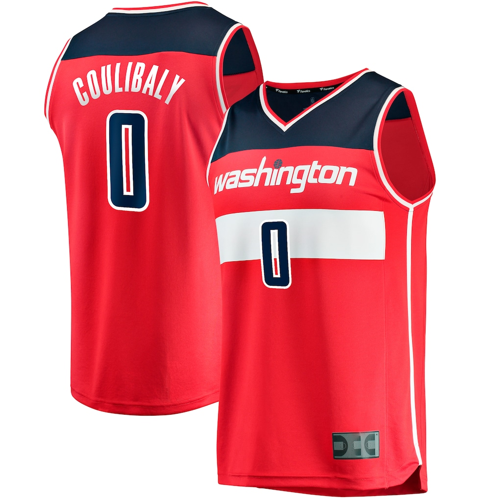 MATTH W.Wizards #0 Bilal Coulibaly Red Fast Break Replica Jerseys - Icon Edition