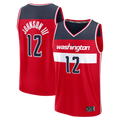 MATTH W.Wizards #12 Tre Johnson III Red Fast Break Replica Jerseys - Icon Edition