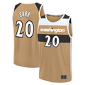 MATTH W.Wizards #20 Alex Sarr Gold 2025-26 City Edition Fast Break Jerseys