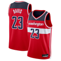 MATTH W.Wizards #23 Anthony Davis Red Swingman Jerseys - Icon Edition