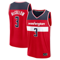 MATTH W.Wizards #3 CJ McCollum Red Fast Break Replica Player Jerseys - Icon Edition