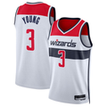 MATTH W.Wizards #3 Trae Young White Swingman Jerseys - Association Edition