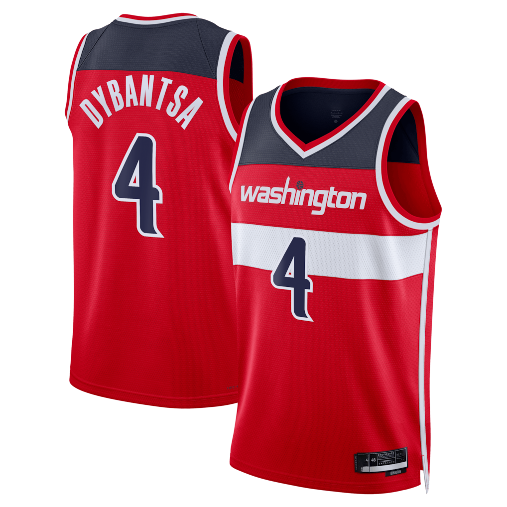 MATTH W.Wizards #4 AJ Dybantsa Red 2026 Draft Swingman Jerseys - Icon Edition