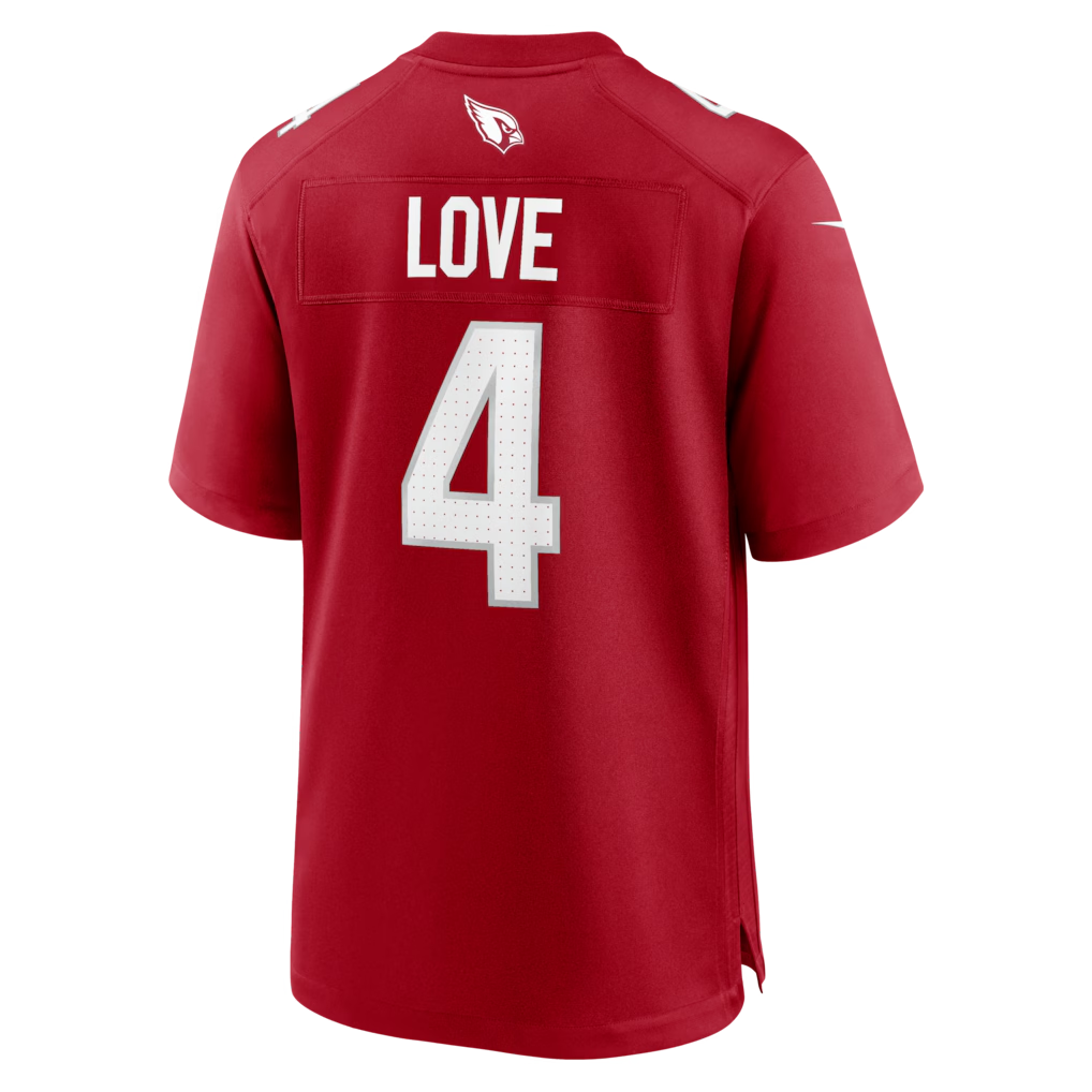 MATTH A.Cardinals #4 Jeremiyah Love Red Game Player Stitched Jersey