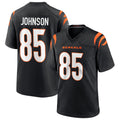 MATTH C.Bengals #85 Chad Johnson Player Black Game  Stitched Jerseys
